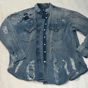 CARMAR oversized denim jacket